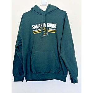 Gildan Heavy Blend Green SAMARIA GORGE NATIONAL PARK CRETE Hoodie Sweatshirt Med